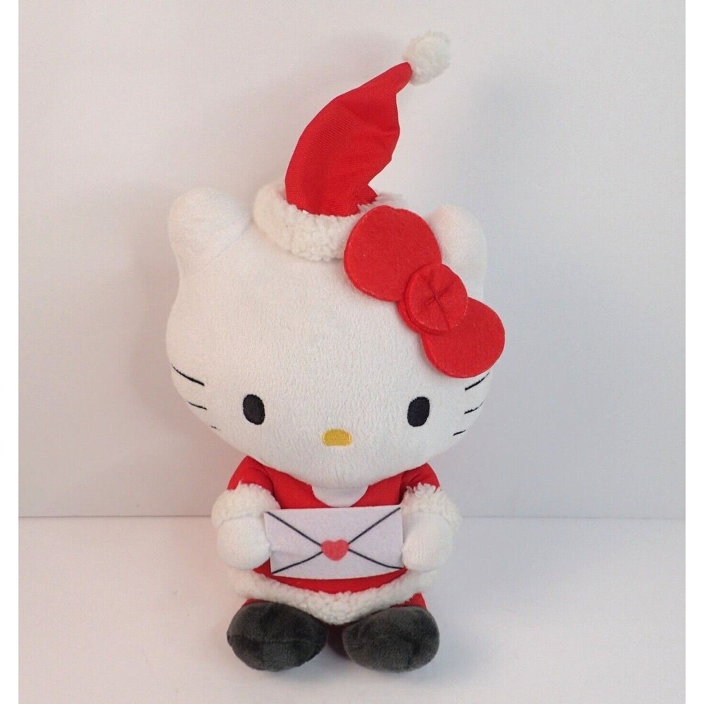 Sanrio CHRISTMAS HELLO KITTY IN SANTA SUIT 10" Plush STUFFED ANIMAL Toy